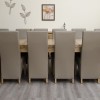 Deluxe Oak Super 2400 Twin Leaf Extending Dining Table