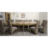 Deluxe Oak Super 2400 Twin Leaf Extending Dining Table