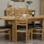 Deluxe Oak Oval Extending Dining Table