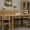 Deluxe Oak Oval Extending Dining Table