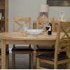 Deluxe Oak Oval Extending Dining Table