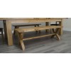 Deluxe Oak X Leg Bench Deluxe Oak X Leg Bench