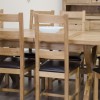Deluxe Oak X Leg Oval Extending Dining Table