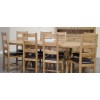 Deluxe Oak X Leg Oval Extending Dining Table