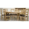Deluxe Oak X Leg Oval Extending Dining Table