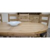 Deluxe Oak X Leg Oval Extending Dining Table