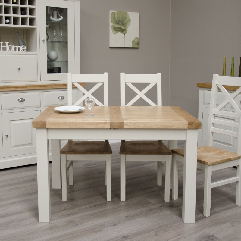 Deluxe Painted 1200 Extending Dining Table and Chairs Set