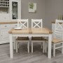 Deluxe Painted 1200 Extending Dining Table and Chairs Set