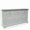 Deluxe Painted Large Sideboard