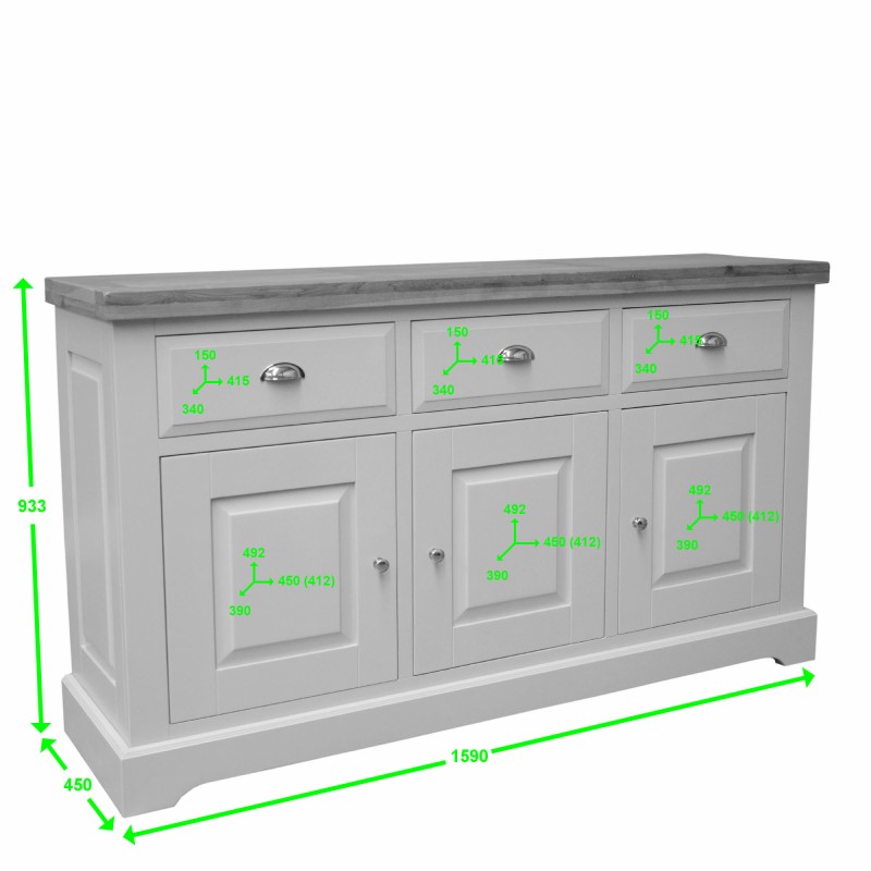 Deluxe Painted Large Sideboard
