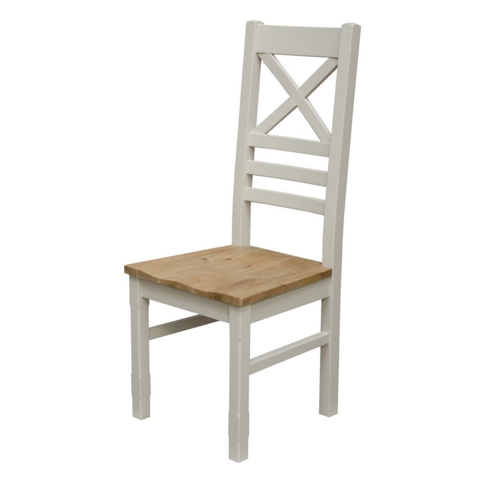 Deluxe Painted X-Leg Extending Dining Table & Chairs Set