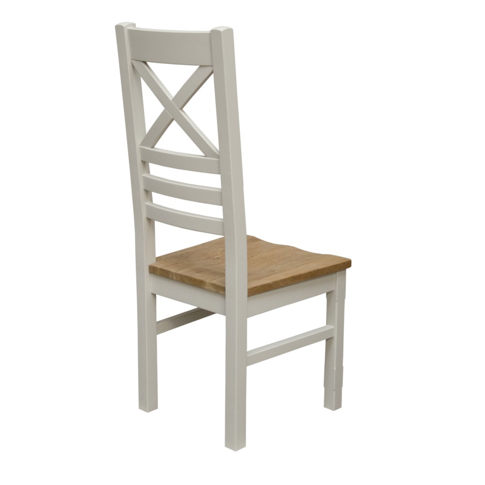 Deluxe Painted X-Leg Extending Dining Table & Chairs Set