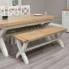 Deluxe Painted X Dining Bench