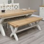Deluxe Painted X Dining Bench