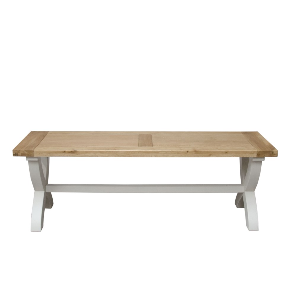 Deluxe Painted X Dining Bench