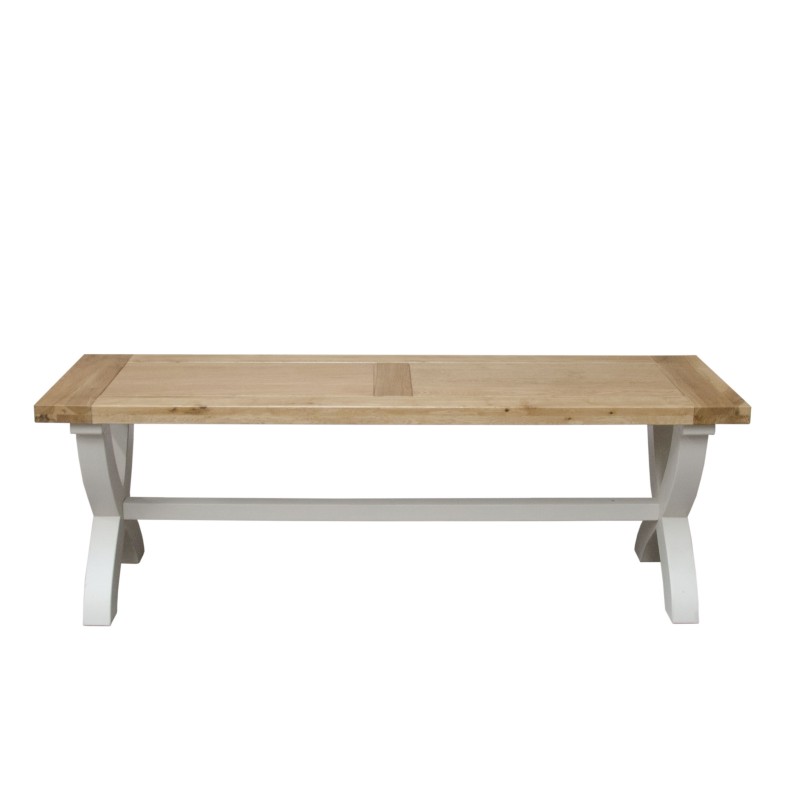 Deluxe Painted X Dining Bench