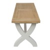 Deluxe Painted X-Leg Extending Dining Table & Chairs Set