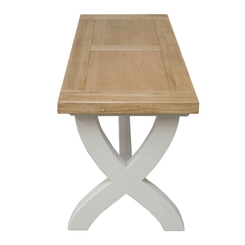 Deluxe Painted X-Leg Extending Dining Table & Chairs Set