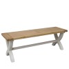 Deluxe Painted X Dining Bench