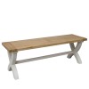 Deluxe Painted X Dining Bench