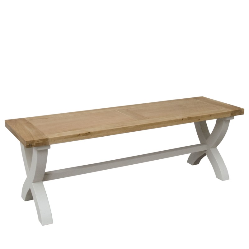 Deluxe Painted X Dining Bench