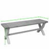 Deluxe Painted X Dining Bench