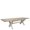 Deluxe Painted X-Leg Extending Dining Table