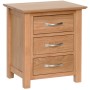 Devonshire New Oak 3 Drawer Bedside