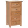 Devonshire New Oak 5 Drawer Wellington Chest