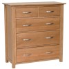 Devonshire New Oak 2 over 3 Chest of Drawers