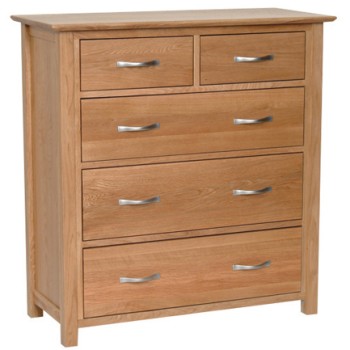 Devonshire New Oak 2 over 3 Chest of Drawers