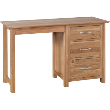 Devonshire New Oak Single Pedestal Dressing Table
