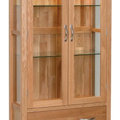 Devonshire New Oak Display Cabinet