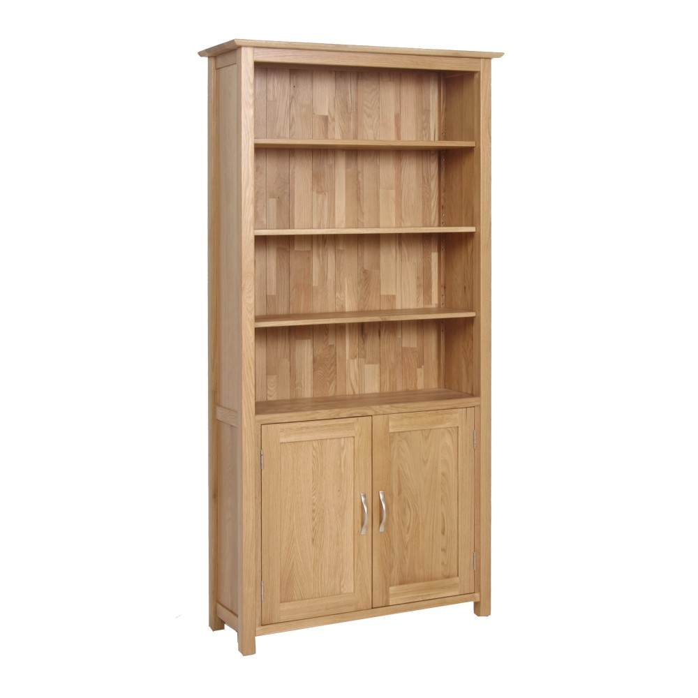 Devonshire New Oak Bookcase with Cupboard Devonshire New Oak Bookcase with Cupboard