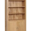 Devonshire New Oak Bookcase with Cupboard