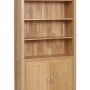 Devonshire New Oak Bookcase with Cupboard