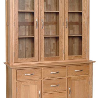 Devonshire New Oak Large Sideboard with 2 Doors and 5 Drawers