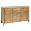Devonshire New Oak Large Sideboard with 2 Doors and 5 Drawers