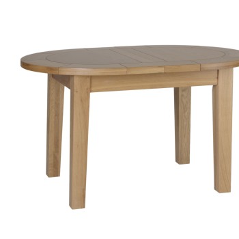 Devonshire New Oak Small D End Extending Table