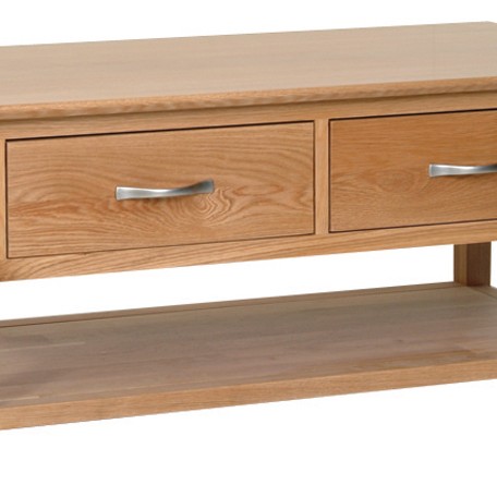 Devonshire New Oak Coffee Table With Drawers