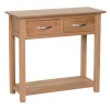 Devonshire New Oak 2 Drawer Console Table Devonshire New Oak 2 Drawer Console Table