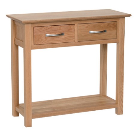 Devonshire New Oak 2 Drawer Console Table Devonshire New Oak 2 Drawer Console Table