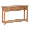 Devonshire New Oak 3 Drawer Console Table Devonshire New Oak 3 Drawer Console Table