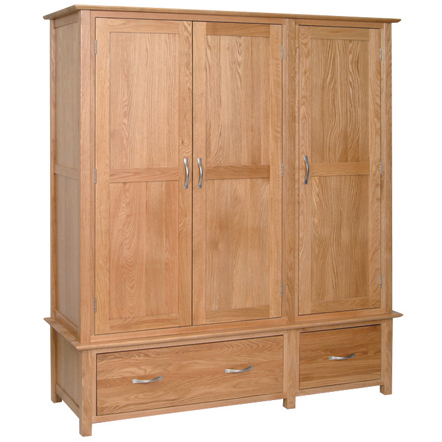 Devonshire New Oak Triple Wardrobe