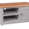 Diamond Grey Painted 1 Door TV Cabinet