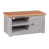 Diamond Grey Painted 1 Door TV Cabinet