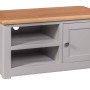 Diamond Grey Painted 1 Door TV Cabinet
