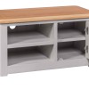 Diamond Grey Painted 1 Door TV Cabinet