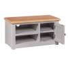 Diamond Grey Painted 1 Door TV Cabinet