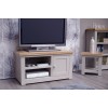 Diamond Grey Painted 1 Door TV Cabinet